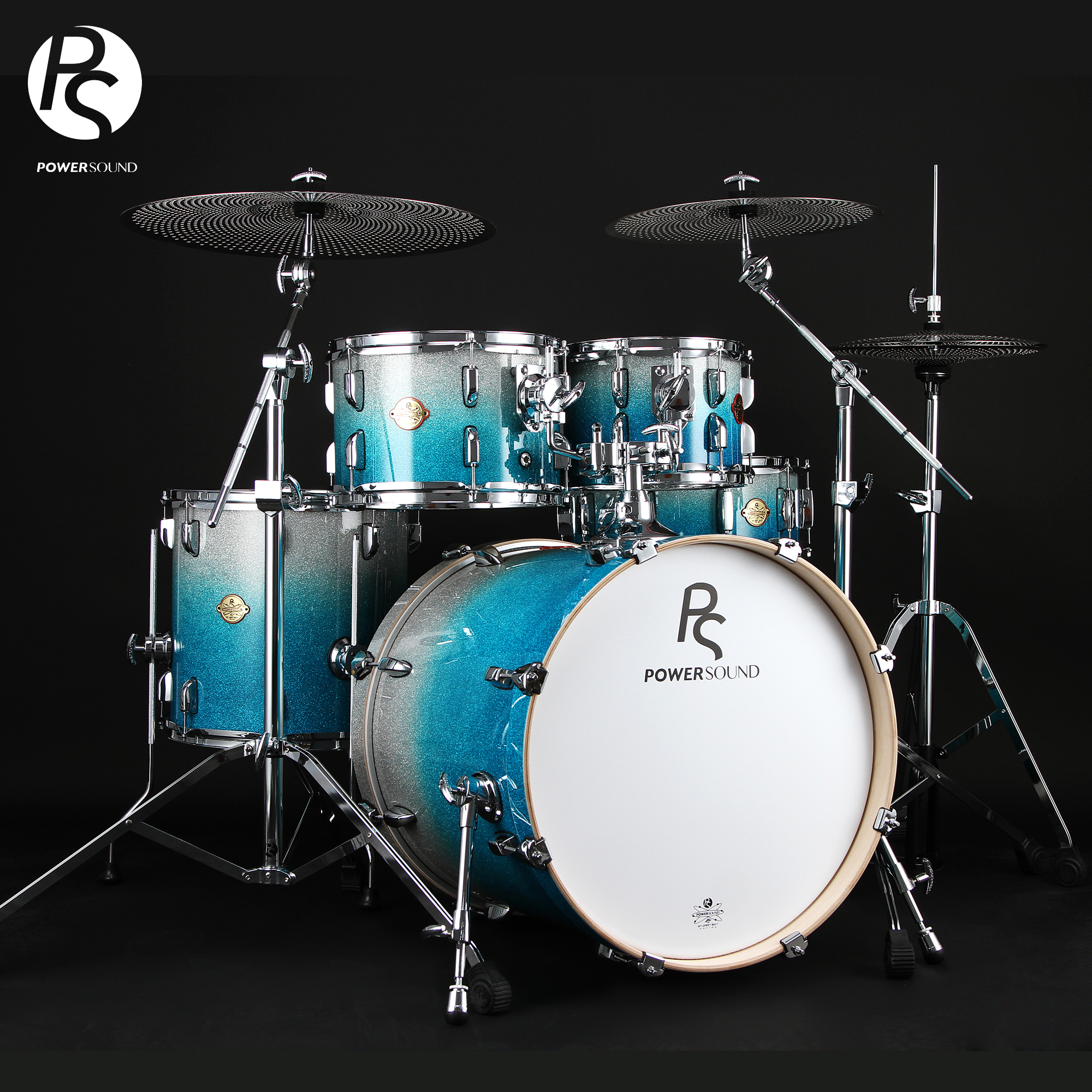 PS力声PowerSound新星空系列starry sky五鼓架子鼓烤漆套鼓